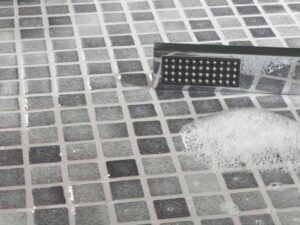 Gloss Alcolea Grey Glass Mosaic 25x25mm. 103387