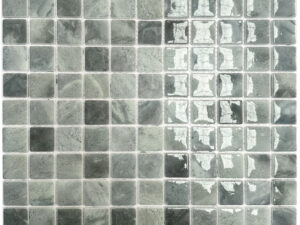 Gloss Torga Oyster Grey Mosaic 23x23mm. 103445