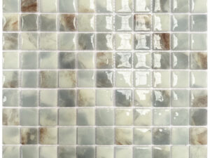 Gloss Torga Greige Mosaic 23x23mm. 103446