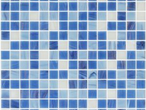 Gloss Penon Blue Glass Mosaic 20x20mm. 34103