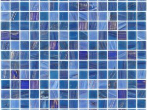 Gloss Palacio Blue Glass Mosaic 20x20mm. 34104