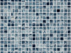 Gloss Aguila Mediterranean Blue Glass Mosaic 15x15mm. 103466