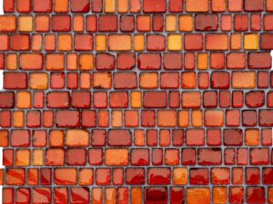 Gloss Tirreno Red Glass Mosaic. 103475