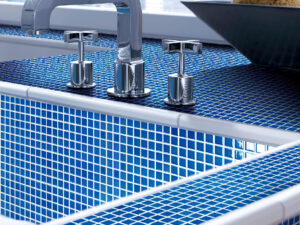 Gloss Magiota Blue Mosaic 23x23mm. 103481