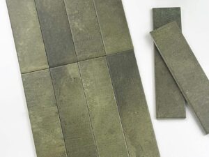 Matte Albares Forest Green Wall Tile 75x300mm. 103501