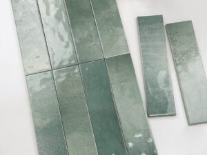Gloss Huete Green Wall Tile 75x300mm. 103506