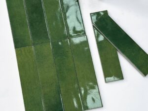Gloss Huete Amazon Green Wall Tile 75x300mm. 103510