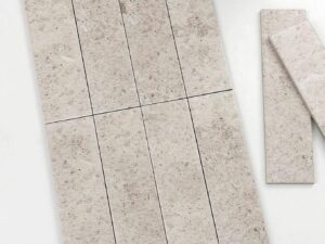 Matte Structured Avila White Wall Tile 75x300mm. 103514