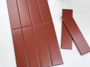 Matte Sienna Red Wall Tile 75x300mm. 103515