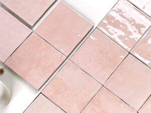 Gloss Ocana Salmon Wall Tile 125x125mm. 103519