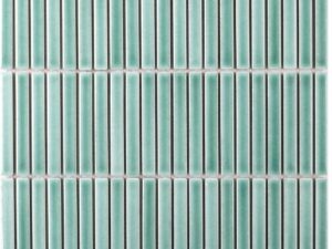 Gloss Soft Jade Kit Kat Mosaic 12x92mm. 103563