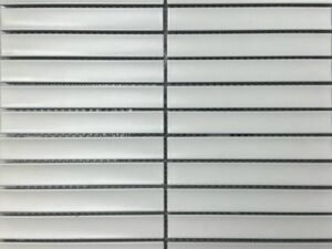 Matte White Concave Mosaic 20x145mm. 103564