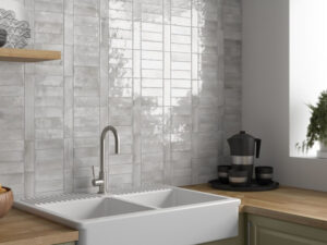 Gloss Burgaes Grigio Wall Tile 50x250mm. 103566