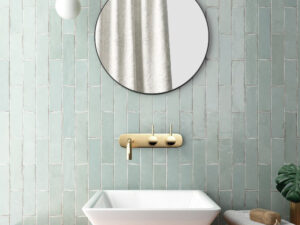 Gloss Pacific Blue Wall Tile 60x246mm. 103569