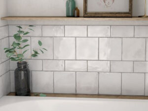 Gloss Polar White Wall Tile 75x150mm. 103573
