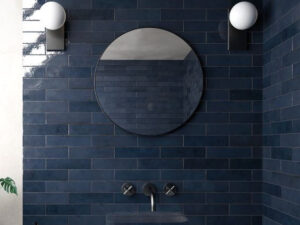 Gloss Escola Navy Blue Wall Tile 60x246mm. 103584