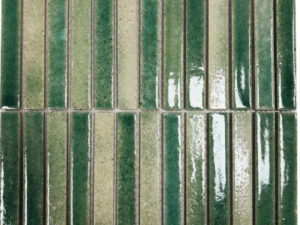 Gloss Meguro Patina Green Japanese Mosaic 20x160mm. 103613